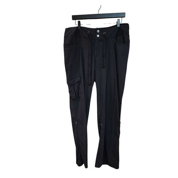 Columbia Womens Omni-Shield Black Cargo Pants With Adjustable Hem & Multiple Poc - Picture 1 of 5